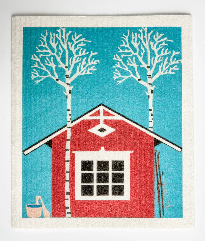 Dishcloth - Red Cottage