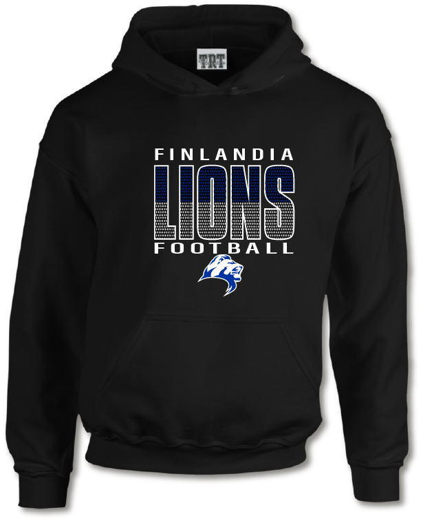 Lions Football Athletic Hood - Black