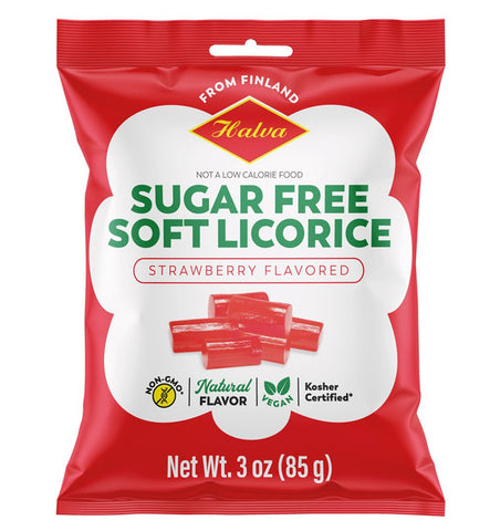 Halva Sugar Free Soft Licorice - Strawberry