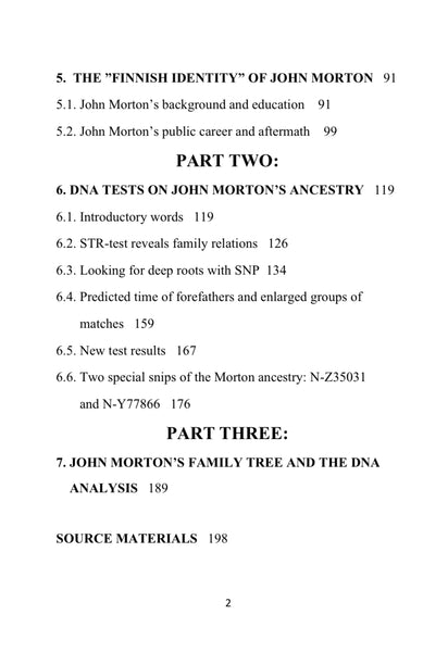 Roots of John Morton in Finland