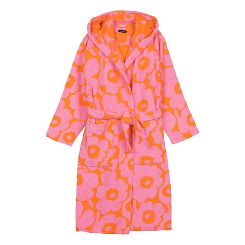 Unikko Bath Robe - Orange
