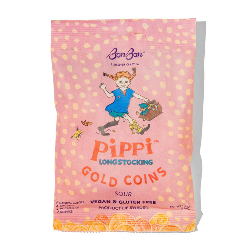 Pippi Long stocking Sour Gold Coins