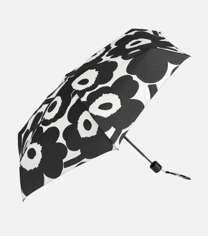 Marimekko Mini Manual Unikko Umbrella - Black