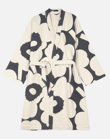 Unikko Bath Robe - Charcoal - S