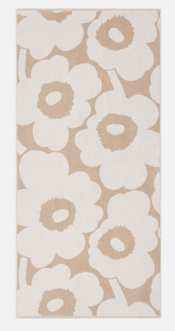 Unikko Bath Towel - Beige