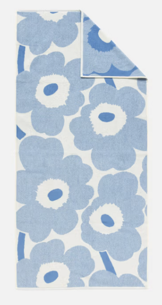 Unikko Bath Towel - Light Blue