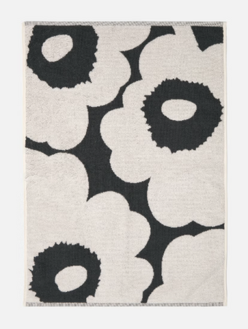 Unikko Hand Towel - Charcoal