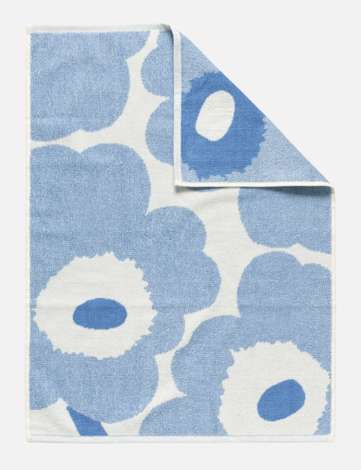 marimekko ウニッコ柄バスタオル 水色 Unikko Hand Towel - Light Blue marimekko ウニッコ柄バスタオル 水色 Unikko Hand Towel - Light Blue