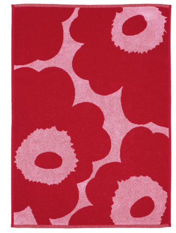 Unikko Hand Towel - Red