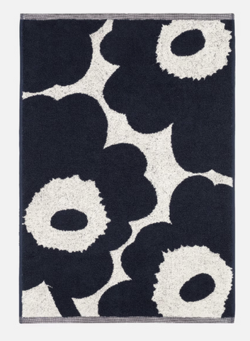 Unikko Hand Towel - Dark Blue