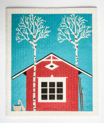 Dishcloth - Red Cottage