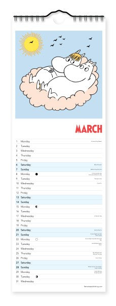Moomin Slim Wall Calendar 2027