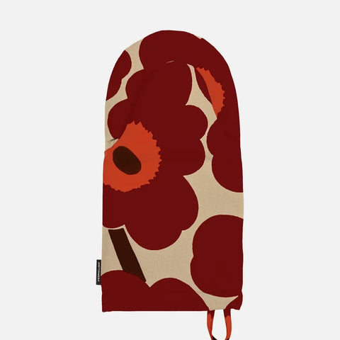 Marimekko Oven Mitt - Maroon