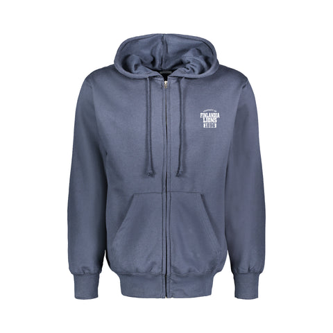 Full Zip Hood -Lake Blue